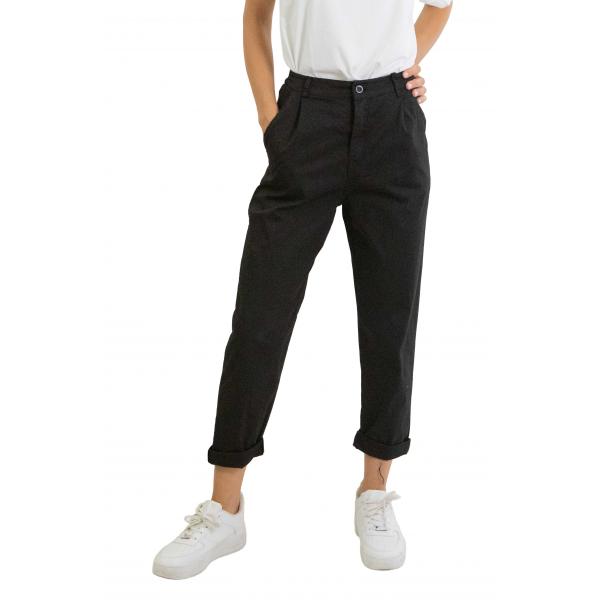 Pantalone chino in cotone con elastico dietro leggero